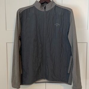 Callaway Men's Two-Tone Gray Quilted Golf Jacket XL